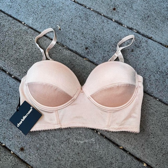 Charlotte Russe Other - Charlotte Russe Light Pink Longline Bra